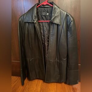 Woman Black Leather Jacket